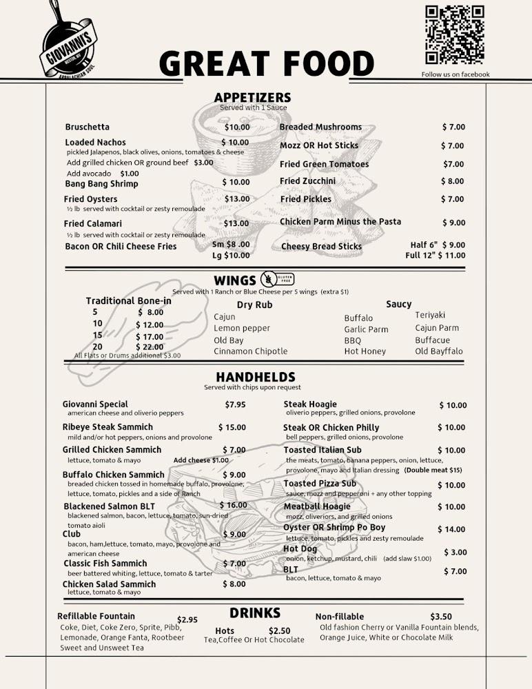 Giovanni's of Weston Menu image 2